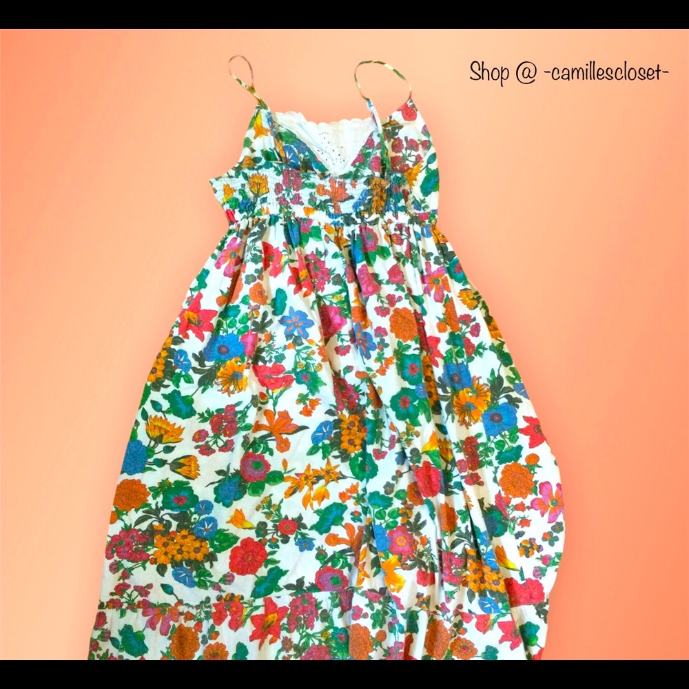 Derek heart floral sleeveless sun dress